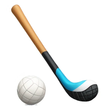 Field Hockey stick and ball sticker
