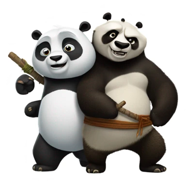 Ice age and kungfu panda sticker