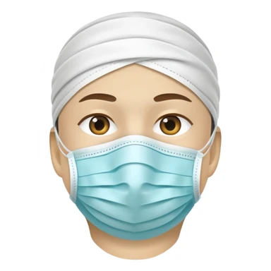 medical face mask sticker