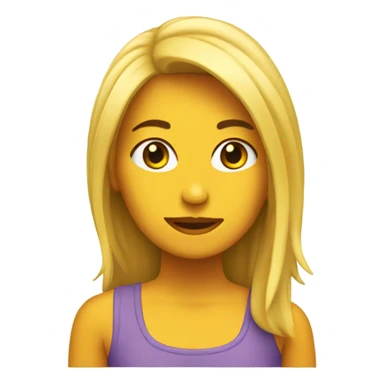 Chica pelo rubio sticker