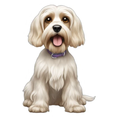 white cocker, yorkshire terrier sticker