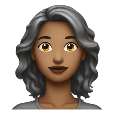 Femme à la peau matte sticker