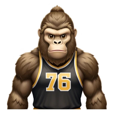 king kong wearing jokic jersey sticker