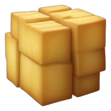 raw brown sugar cane cubes sticker