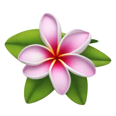 frangipani flower sticker