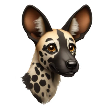 african wild dog sticker