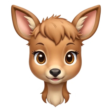 cute fawn, female sticker