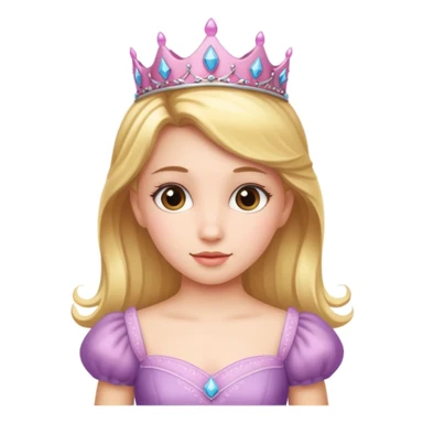 girls in a princess dress sticker