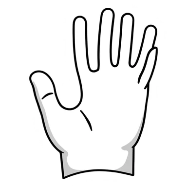 hand waving sticker