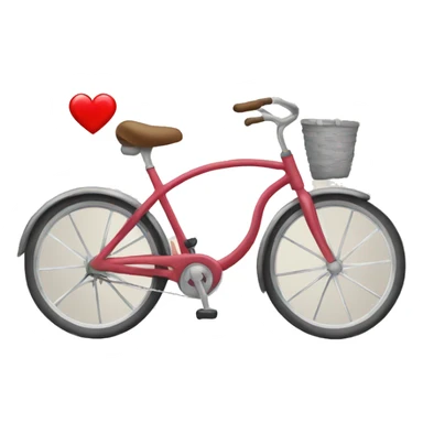 bike with heart sticker