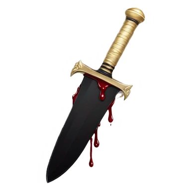 Vintage goth dagger dripping blood with black snake wrapped around its handle  sticker