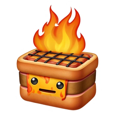 hot SPAM MEAT fire sticker