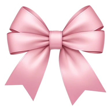 light pink ribbon bow sticker