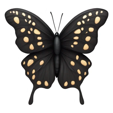 all Black butterfly  sticker