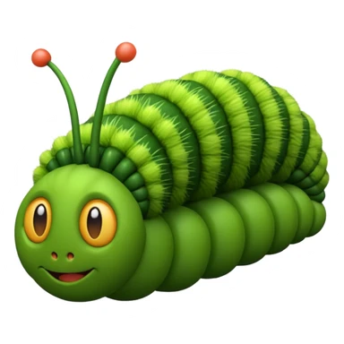 3d Caterpillar sticker