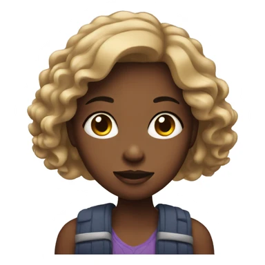 Girl with iPhone sticker