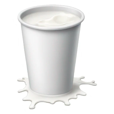 Spilled milk cup sticker