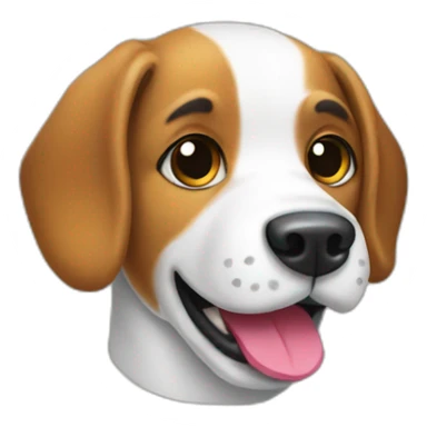 dog that likes a sock sticker