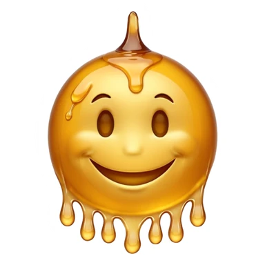 Smiley with honey  sticker
