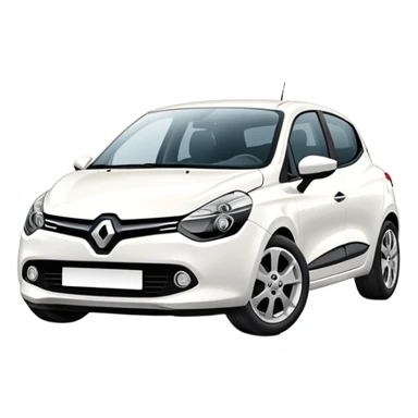 Clio 4 blanche  sticker