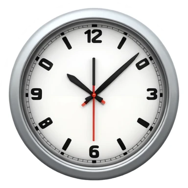 analog clock sticker