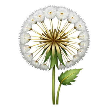Dandelion flower emoji in white colour looks aesthetic edit better  sticker