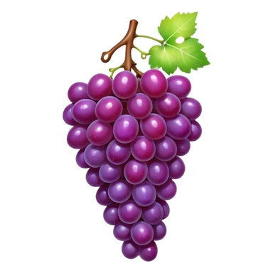 Grape covered with candy sticker
