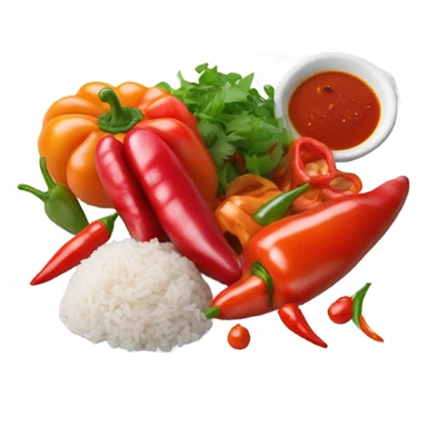 asian meal red sticker