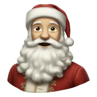 Realistic Victorian Christmas santa  sticker