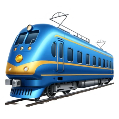 blue passenger train sticker