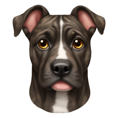 Brindle came corso with pointed ears sticker