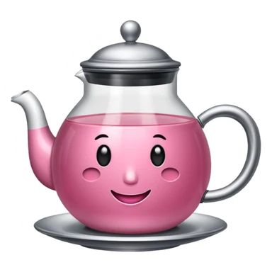 pembe çaydanlık sticker