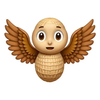 PeaNut with wings  sticker