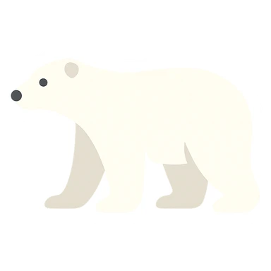 Polar bear sticker