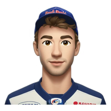 Ultra realistic pierre gasly sticker
