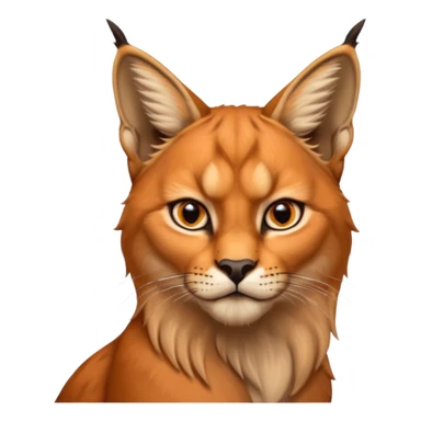 un Lynx Caracal Réaliste sticker