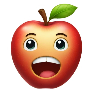Cute Apple with dimple  sticker