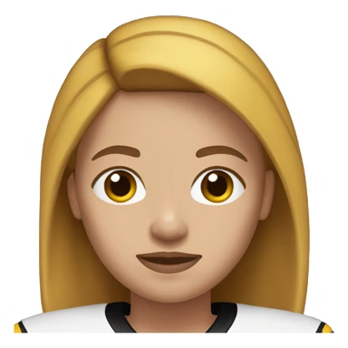 Steelers nfl, girl, light brown hair, fair skin sticker