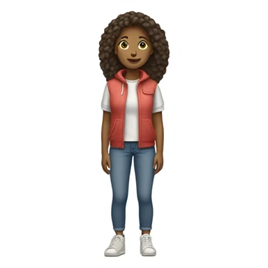 chill girl with sneakers sticker