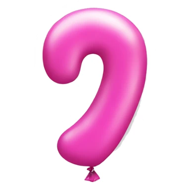 pink-balloon-shaped-like-number-one sticker