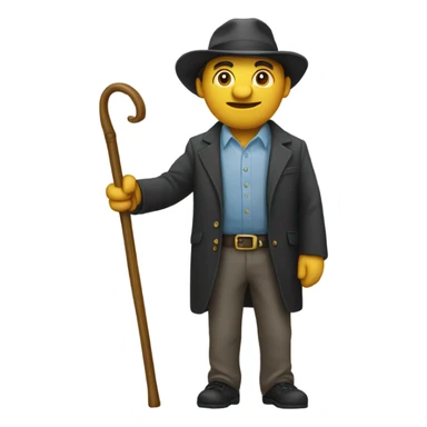 Dorado with a walking cane sticker