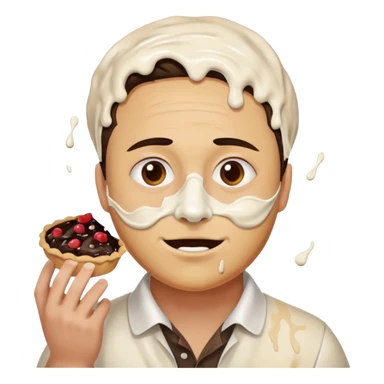 pie in the face sticker