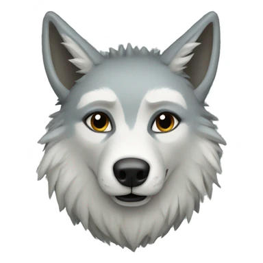 a cactus wolf  sticker