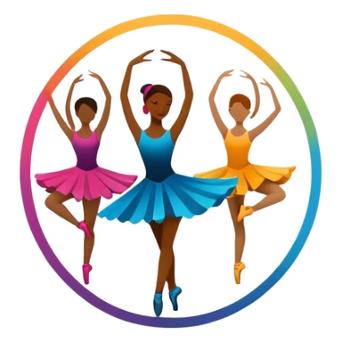 A dance logo that says Lanier Dance Ensemble  sticker