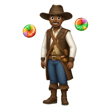 gaucho with candy sticker