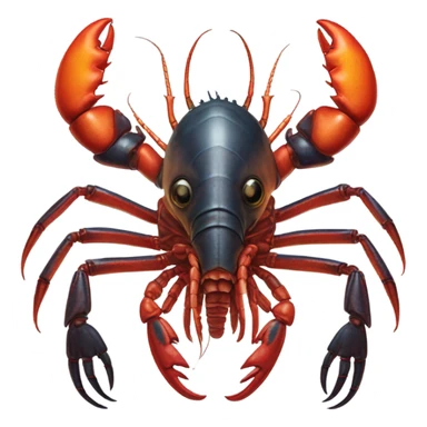 a alien male humman hybrid lobster alien sticker