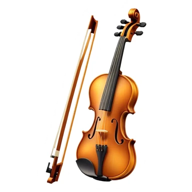 Cinematic Realistic Violin, rich polished wood with delicate curves, strings stretching tautly, fine dust particles catching the golden stage light, glowing with an elegant and timeless charm. sticker