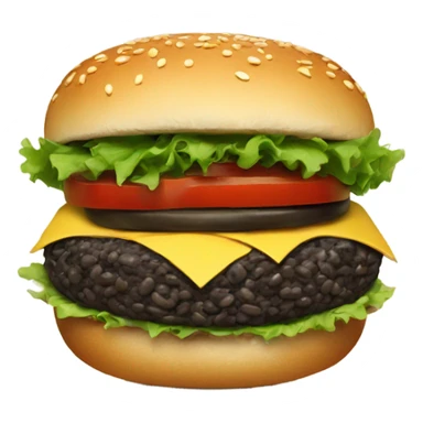 Black bean burger  sticker