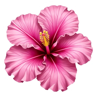 pink hibiscus flower sticker