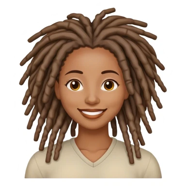Black woman with locs good morning  sticker